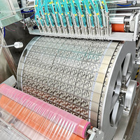 Machine de fabrication de dosettes de détergent à 5 compartiments entièrement automatique avec film hydrosoluble, contrôle PLC, emballage en sachets, remplissage et scellage de liquides