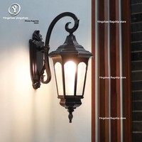 Lampe murale de balcon, LED ultra-lumineuse, étanche, pour extérieur, cour, entrée de villa, terrasse, style européen rétro, couloir