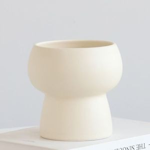 Nueva llegada: <span class=keywords><strong>Maceta</strong></span> de cerámica beige con diseño nórdico de Bisque Garden, en forma de trofeo, para el hogar y el jardín. - Product Image 4