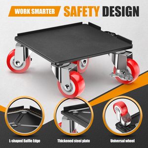 Carro para muebles de alta resistencia de 2000 libras, acero al carbono con ruedas de 360 °, deslizadores antideslizantes y elevador para muebles, sofá, <span class=keywords><strong>piano</strong></span> - Product Image 4
