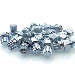 AOSU Car modification Chrome Wheel Nut Lock Lug Nuts Wheel