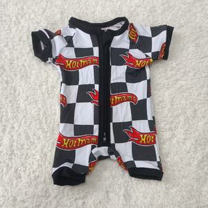 Детский летний комбинезон из бамбука с индивидуальной печатью, боди с коротким рукавом, цельная пижама для новорожденных. - Product Image 6