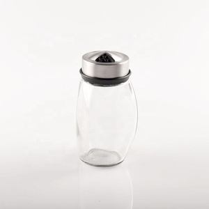 Nouveaux produits : Ensemble de 5 pots <span class=keywords><strong>à</strong></span> <span class=keywords><strong>épices</strong></span> <span class=keywords><strong>en</strong></span> verre triangulaires avec support rotatif, ensemble de pots <span class=keywords><strong>à</strong></span> <span class=keywords><strong>épices</strong></span> de 100 ml avec support, couvercle <span class=keywords><strong>en</strong></span> acier inoxydable - Product Image 2