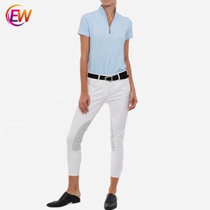 OEM alta qualità con cerniera Placket Polo e calzoni <span class=keywords><strong>abbigliamento</strong></span> equestre <span class=keywords><strong>per</strong></span> l'equitazione <span class=keywords><strong>per</strong></span> i cavalieri cavalli personalizzabili - Product Image 4