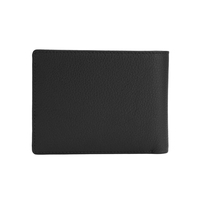 Dompet Kulit Asli Pria Minimalis Tipis OEM Custom, Banyak Slot, Anti RFID, Kantong Depan, Tempat Kartu & ID