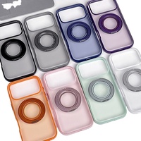 Étui de protection magnétique rotatif à 360° invisible 2-en-1 pour iPhone 17, 16, 15 Pro Max, coque de téléphone en TPU pour iPhone 17 Pro