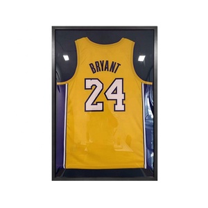 Wholesale 3D Deep Football Shirt Frames Display Case Wood Jersey Shadow Box
