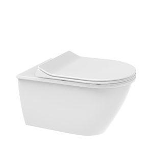 SUNTEN SU023 Couvercle <span class=keywords><strong>de</strong></span> siège <span class=keywords><strong>de</strong></span> <span class=keywords><strong>toilette</strong></span> rond ultra-mince au design moderne, à ouverture frontale, blanc, avec charnières à fermeture lente et garantie <span class=keywords><strong>de</strong></span> 2 ans - Product Image 2