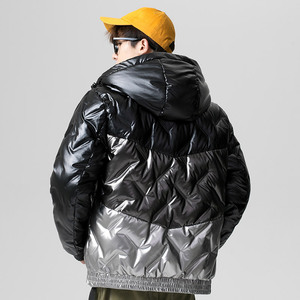 2 renk yolu yastıklı kirpi özel kapitone ceket erkekler sıcak erkekler ceketler kış ceket hood ile erkekler için - Product Image 2