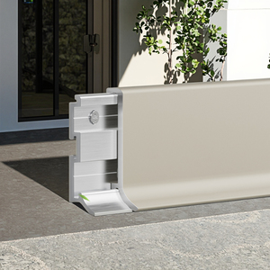 Plinthe murale moderne en alliage d'aluminium, résistante à l'eau, durable, épaisseur 0,8 mm-1 mm, pour salon et chambre - Product Image 1