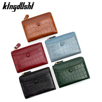 Dompet Pendek Wanita Motif Huruf Personalisasi, Lapisan PVC, Multifungsi, Sederhana, Dompet Koin