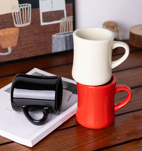 Tazas de café con logotipo personalizado y mango grande, tazas únicas para café con leche, té caliente, capuchino, Mocha, regalo de boda de inauguración - Product Image 1