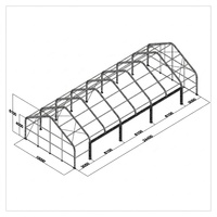 Abri de stockage en acier galvanisé avec ouverture latérale, durable et portable pour le stationnement des voitures