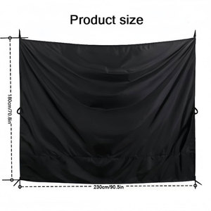 Car Sunshade Curtain Side <b>Window</b> <b>Shades</b> Solid Color Blackout Privacy Protection Rear Gear Buckle Installation Kvira - Product Image 5