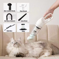 Aspirateur portable sans fil mini, puissant, pour voiture et maison, idéal pour la poussière et les poils d'animaux, rechargeable par USB