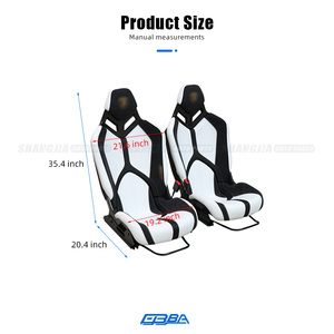 Siège de voiture en cuir Nappa Alcantara et fibre de carbone sèche SVJ personnalisable haut de gamme pour Lamborghini EVO - Product Image 5