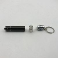 Expédition rapide 1 en 1 avec DHL, lampe torche LED à piles LR41 en aluminium, mini lampe UV portable, détecteur de billets, porte-clés