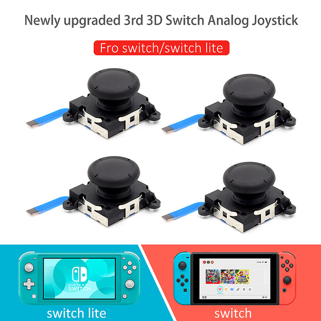 1 Piece Joycon Button for Switch 3D Analog Joystick Thumb Grip Replacement Thumb Stick for Switch Lite Controller Repair Part