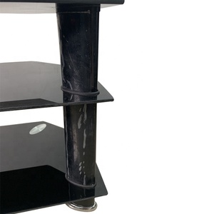 Mesa <span class=keywords><strong>de</strong></span> <span class=keywords><strong>TV</strong></span> Moderna <span class=keywords><strong>de</strong></span> Vidrio con Luces LED, <span class=keywords><strong>de</strong></span> Alta Calidad y Precio Económico <span class=keywords><strong>de</strong></span> Fábrica - Product Image 3