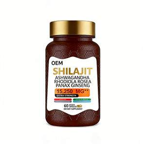 Cápsulas de Shilajit Puro do Himalaia de Qualidade Premium com Marca Privada Personalizada ODM/OEM para Suplemento Dietético Adulto - Product Image 3