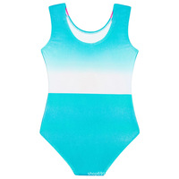 Zy259 nouveau Design de haute qualité pas cher enfants filles enfants Spandex sans manches strass compétition gymnastique rythmique justaucorps