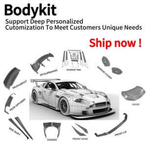 Kit carrozzeria lifting auto per Aston Martin <span class=keywords><strong>DB11</strong></span> Upgrade diffusore anteriore con labbro posteriore minigonne laterali cappa specchietto Kit di conversione - Product Image 5