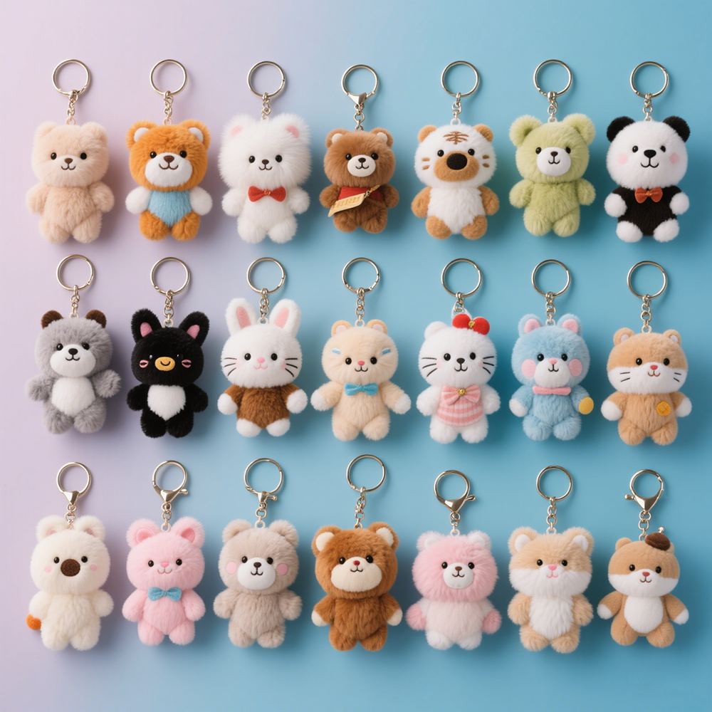 Peluches porte-clés personnalisées