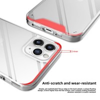 Housse de téléphone portable en acrylique transparent élégant pour iPhone 11 12 13 14 15 16 17 Pro Max étui élégant pour l'espace