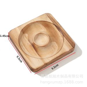 Plateau de présentation de bijoux en bois massif, support pour bracelets, décoration d'intérieur, porte-cadeaux artisanal, finition naturelle, design fait main - Product Image 4