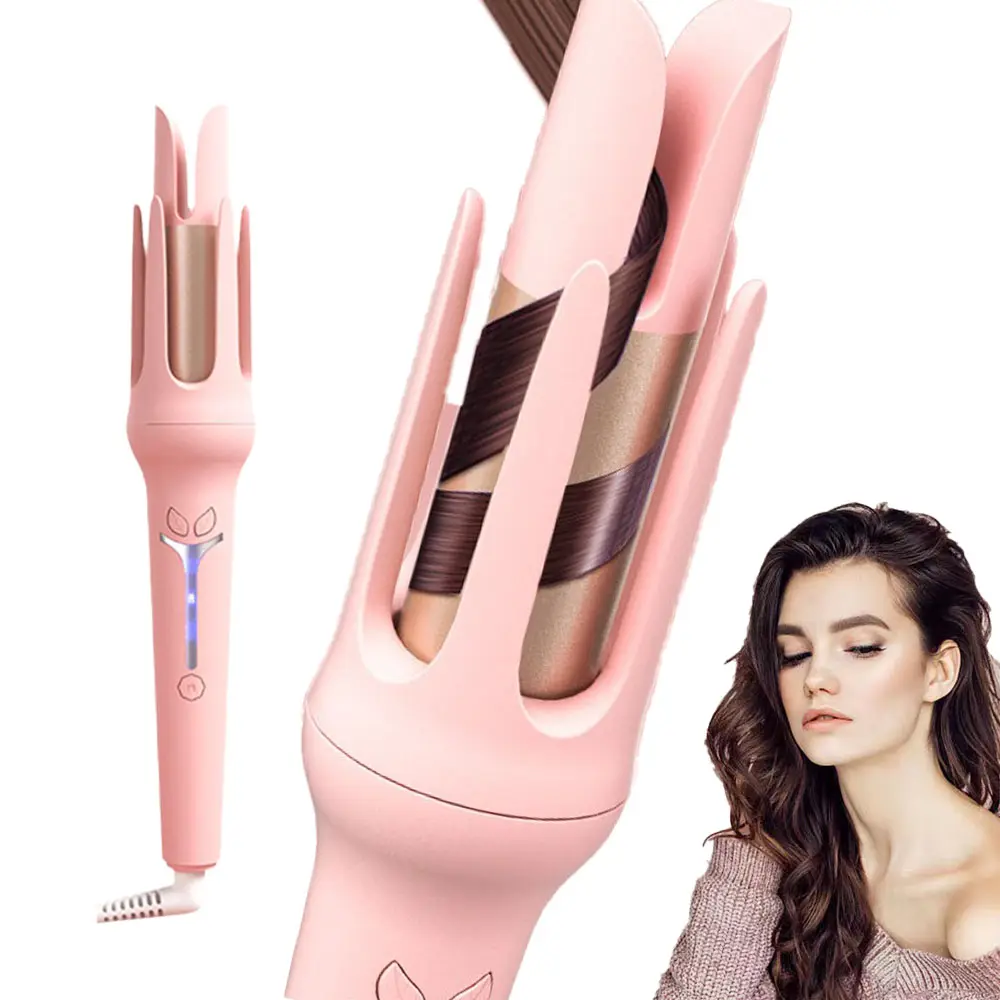 Mini Điện đa tốc độ tự động quăn sắt Curl bện tóc 2 trong 1 tóc ép tóc Curler