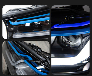 Ensemble de phares LED pour <span class=keywords><strong>BMW</strong></span> Série 5 G30 G31 2018-2023, double lentille de projecteur DRL, signal E-Mark, LHD, Plug and Play - Product Image 3
