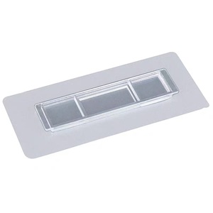 Crochet mural de salle de bain moderne en acier inoxydable et plastique, durable, auto-adhésif double face, sans perçage, à boucle longue - Product Image 1