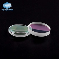 2Pcs D28 Quartz Fiber Laser Collimating Optical Lenses F75 F100 F125 F150mm Meniscus Lens Biconvex Lens