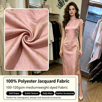 Tissu Jacquard Tissé 100% Polyester Anti-Boulochage Léger Largeur 145CM pour Vêtements Féminins – Prix Compétitif Direct Usine