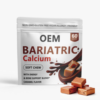 Greenpie OEM Complément Alimentaire Calcium Bariatrique à Croquer pour Adultes, Saveur Caramel, Soutien Osseux, Perte de Poids et Beauté
