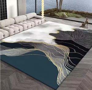 Nhà Máy Trực Tiếp Hiện Đại 3D In Polyester Thảm Kích Thước Lớn Fluffy Thảm Cho Nhà Phòng Khách Tập Thể Dục Và Cầu Nguyện Thiết Kế Mới Khách Sạn - Product Image 2