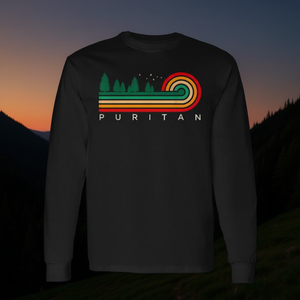 Evergreen Vintage <b>Stripes</b> Puritan Ohio <b>Long</b> <b>Sleeve</b> <b>T</b>-<b>Shirt</b> Promotional Vintage Styled <b>T</b>-<b>Shirt</b> - Product Image 3