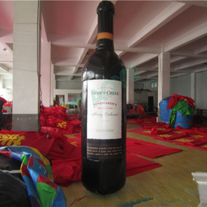 Botella de vino brillante AOYU, modelo inflable de dibujos animados para la entrada de Gala de aniversario de la empresa, <span class=keywords><strong>brindis</strong></span> VIP o fotomatón - Product Image 1