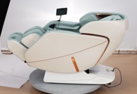 Fauteuil de massage mural compact à gravité zéro, massage corps entier 4D, avec rail SL et fonction inclinable