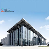 Bâtiment préfabriqué en acier à structure métallique, hangar préfabriqué, atelier et entrepôt en acier – Vente chaude