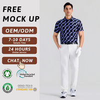 OEM Maßgeschneidertes Herren Golf-Poloshirt mit Lila Blitz-Print, Kurzarm, Geometrisches Grafik-Sporttrikot, Private Label Großhandel