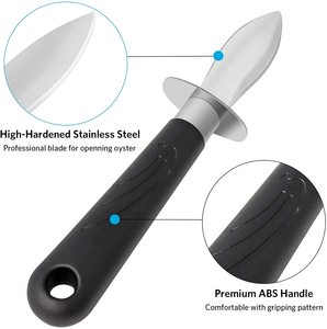 Cuchillo abridor de mariscos, abridor de ostras y almejas con mango antideslizante para mariscos - Product Image 2