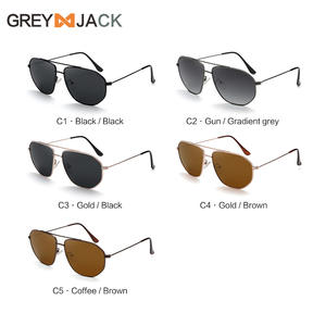 Gafas de Sol Aviador Unisex, Montura Metálica Negra, Lentes Polarizadas UV400 TAC Tipo 3, Gafas para Conducir y Pescar - Product Image 3