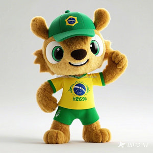 Único 2026 World Football Team Mascotes Tailor-Made Plush Toys Personalização
