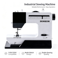 Machine à coudre domestique multifonction de haute qualité HK737J avec 30 motifs de points pour la couture à domicile