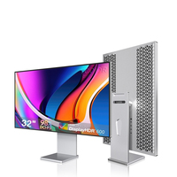 Écran d'ordinateur TCOLOR 32 pouces, résolution 4K, écran PC sans cadre, écran large LCD, affichage XDR, écran plat IPS 60Hz 144Hz, affichage studio
