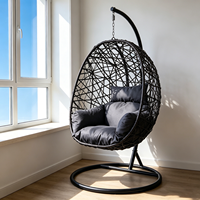 Fauteuil balançoire pliable en acier inoxydable pour extérieur, style moderne et minimaliste, idéal pour jardin et salon de jardin - Vente en gros usine