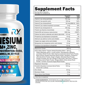 Complément de Soutien au Sommeil : Calcium, Magnésium et Zinc, Glycinate de Magnésium, Malate, Vitamines <span class=keywords><strong>B6</strong></span> – Fabricant avec 500 mg - Product Image 2