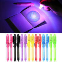 Stylo marqueur magique à encre invisible créative en gros avec lumière UV pour messages secrets
