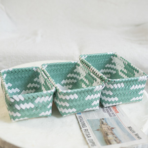 Colorful Handmade PP Straw <strong>Basket</strong> Durable PE Woven Storage <strong>Baskets</strong> for Home <strong>Laundry</strong> Bathroom Use Rattan <strong>Wicker</strong> Style - Product Image 4